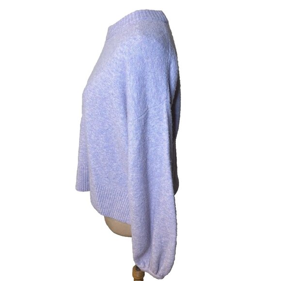 Madewell Payton Pullover Sweater in Heather Lilac Size Small Soft #216 - Picture 4 of 9